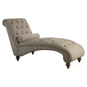 Cagle Chaise with Nailhead and Pillow