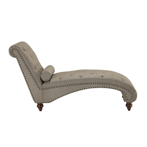 Cagle Chaise with Nailhead and Pillow