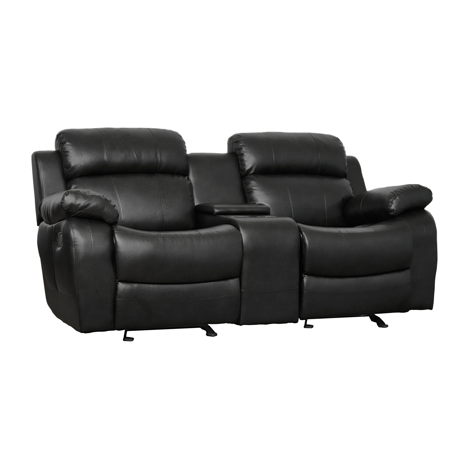 Viggo Double Glider Reclining Love Seat with Center Console