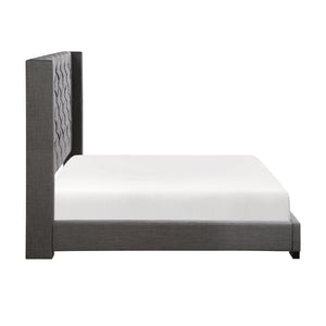 Cobnut Upholstered Panel Bed, Queen