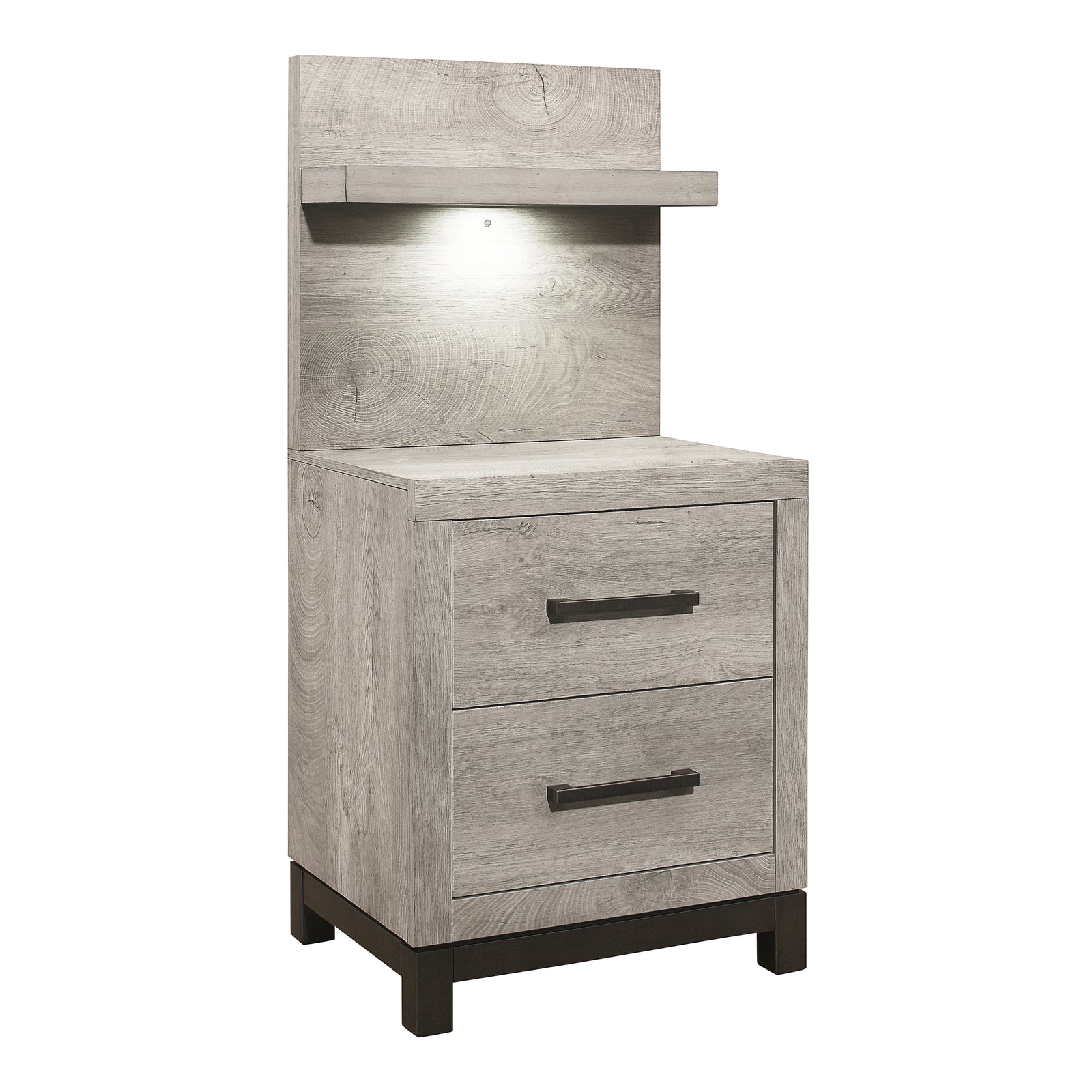 Lufkin Nightstand with Wall Panel