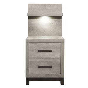 Lufkin Nightstand with Wall Panel