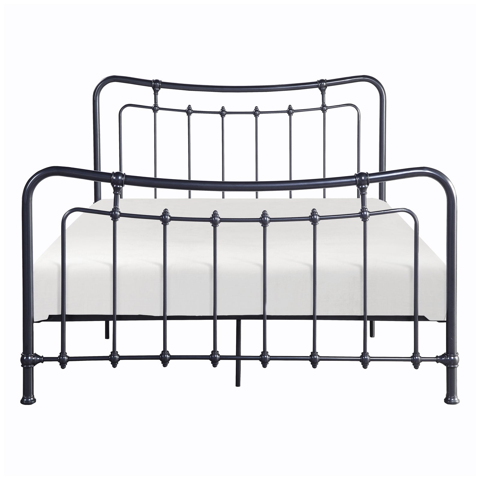 Chrysanthe Vertical-Slat Metal Bed