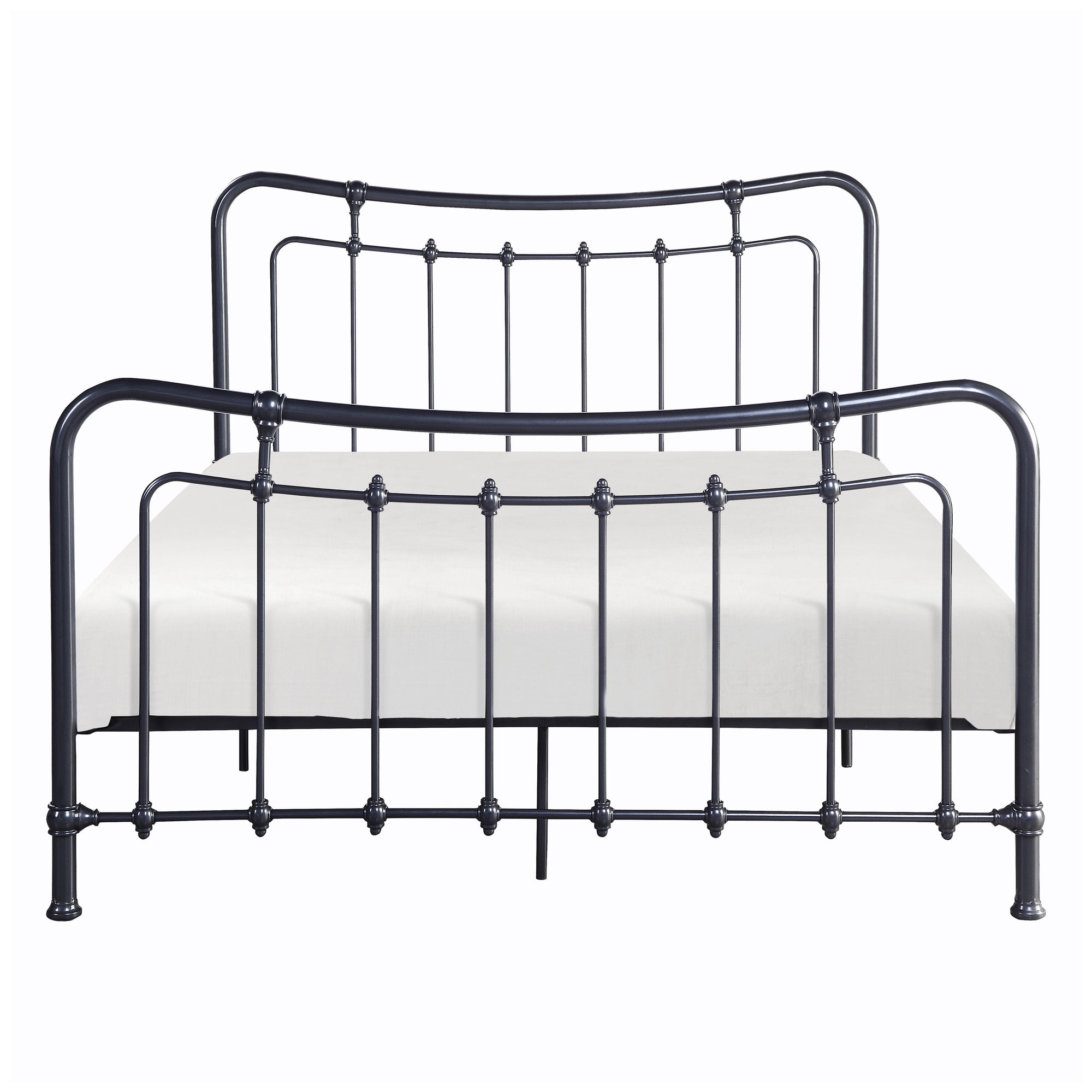 Chrysanthe Vertical-Slat Metal Bed