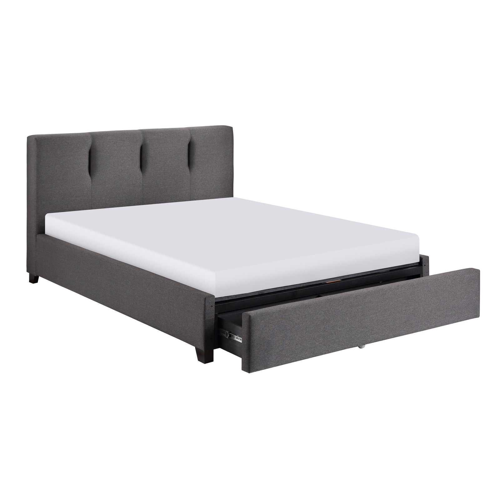 Passaic Upholstered Platform Bed with Storage Drawer