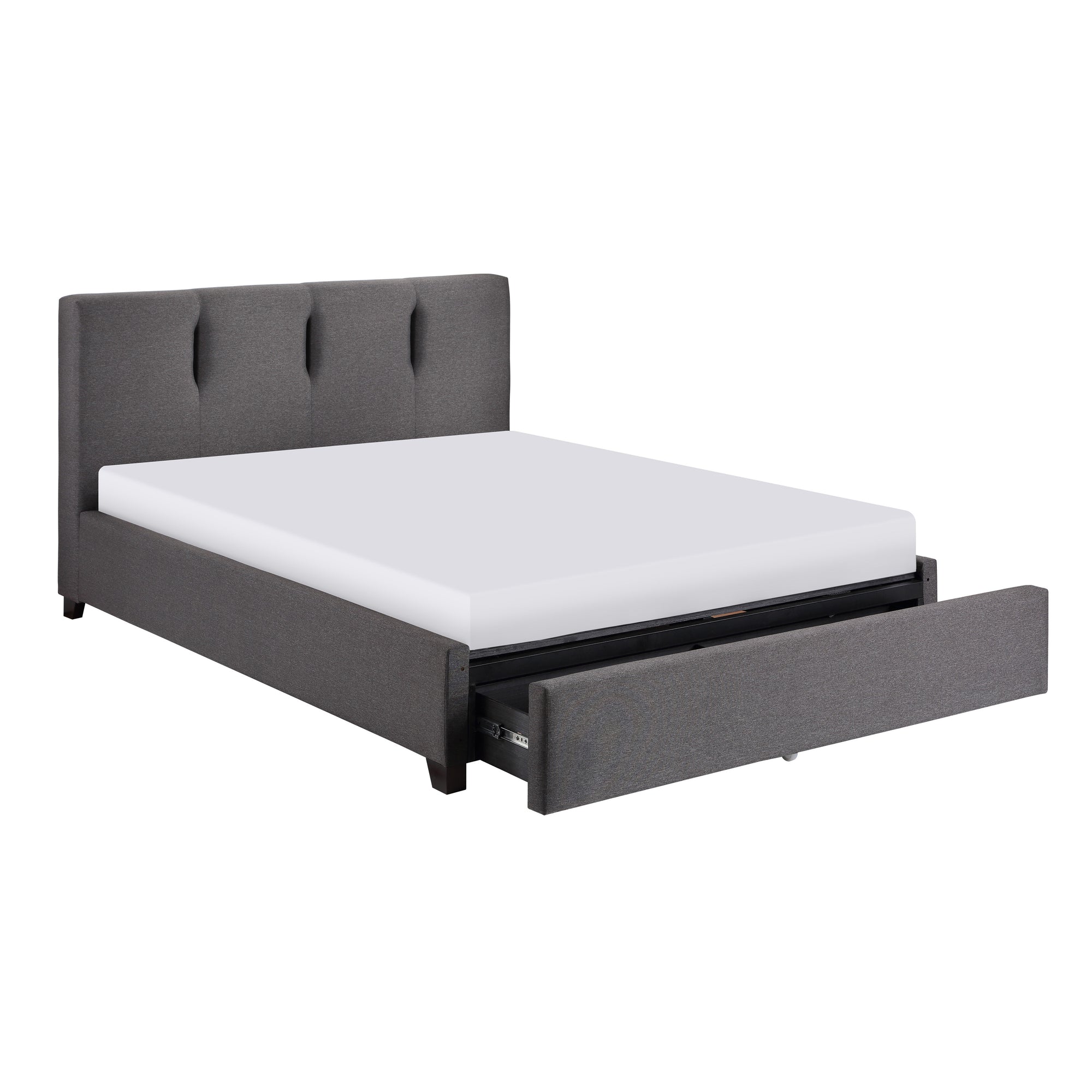 Passaic Upholstered Platform Bed with Storage Drawer