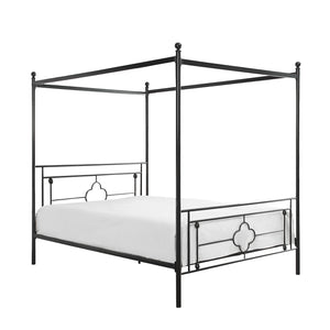Marnie Qua-trefoil Canopy Metal Bed
