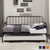 Eury Metal Daybed with Lift-Up Trundle - Dark Bronze