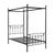 Marnie Vertical-Slat Canopy Metal Bed