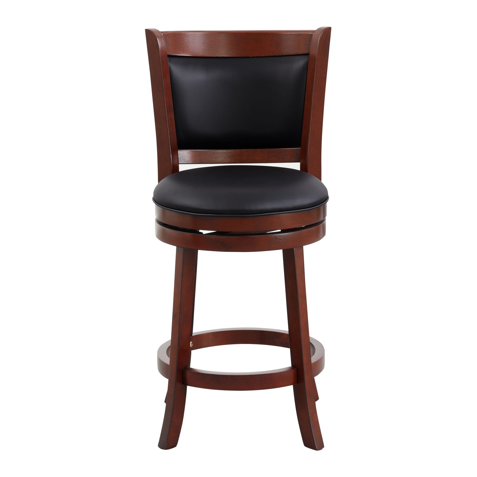 Aris Solid Back Swivel Barstool