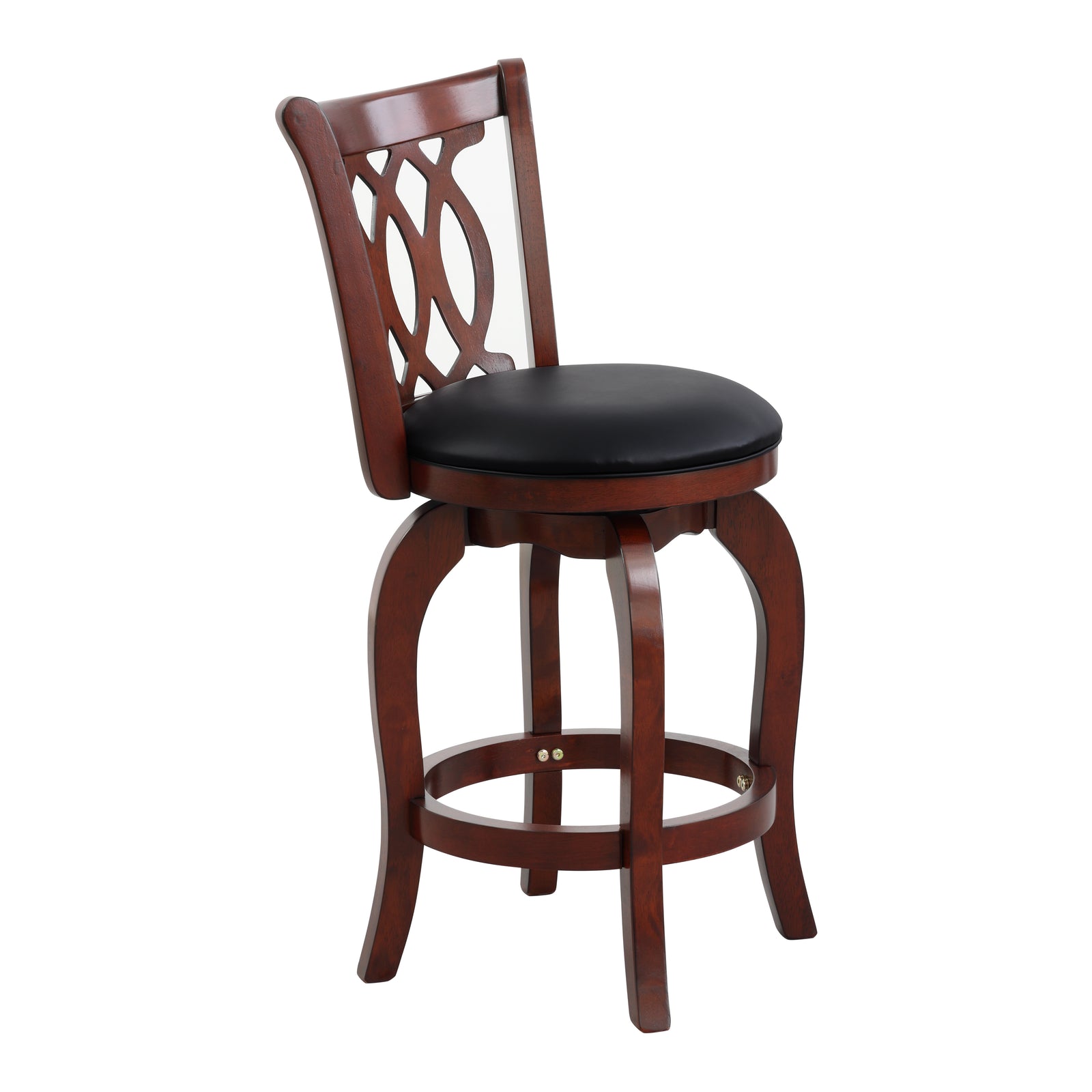 Aris Scroll Back Swivel Barstool