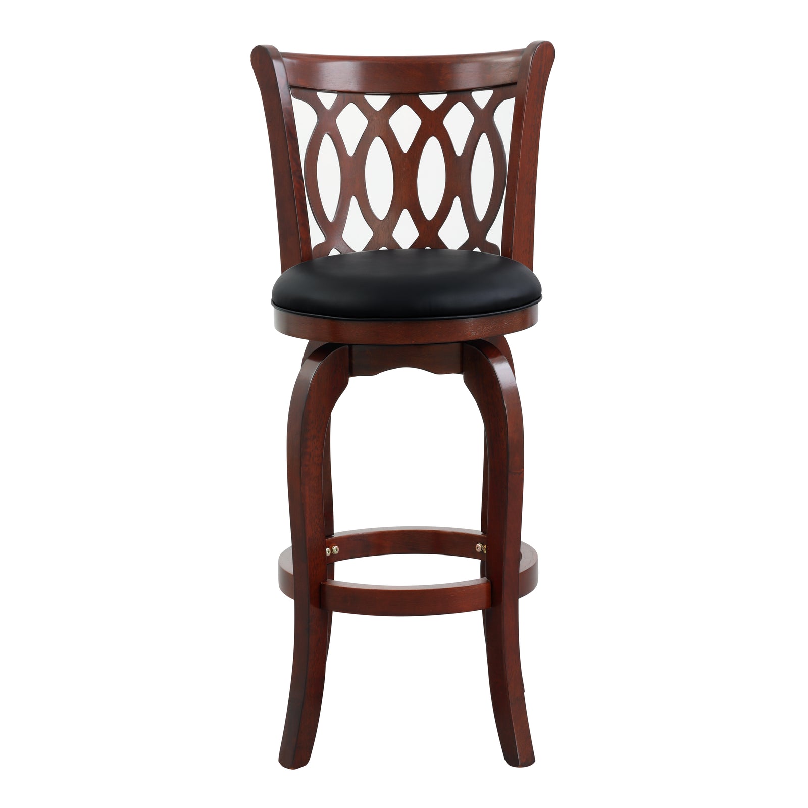 Aris Scroll Back Swivel Barstool
