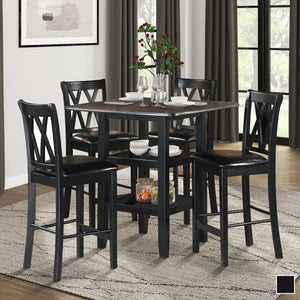 Paseo 5-Piece Counter Height Dining Set