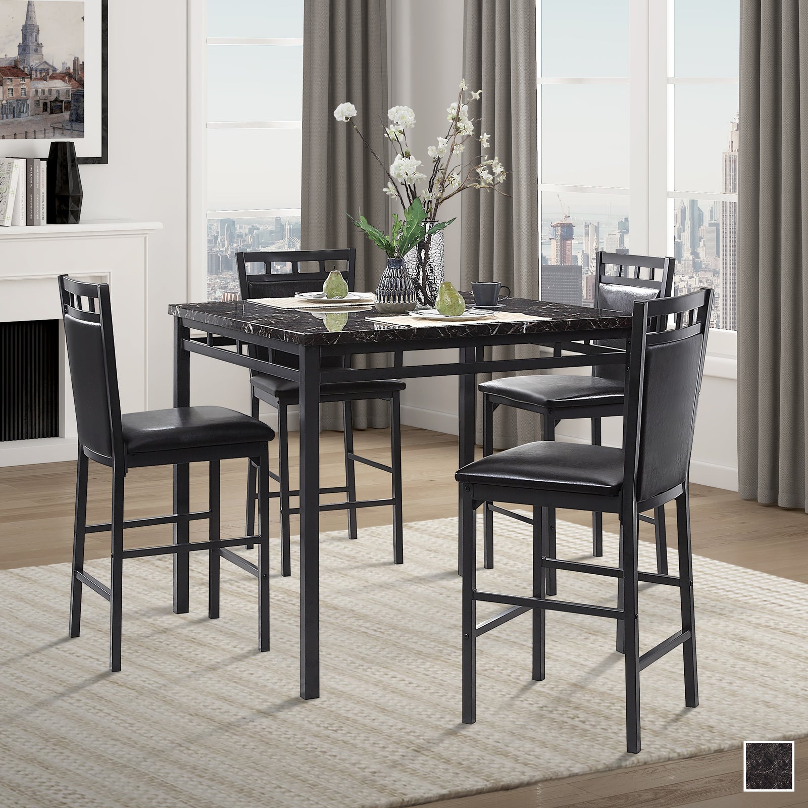 Bexley 5-Piece Counter Height Dining Set