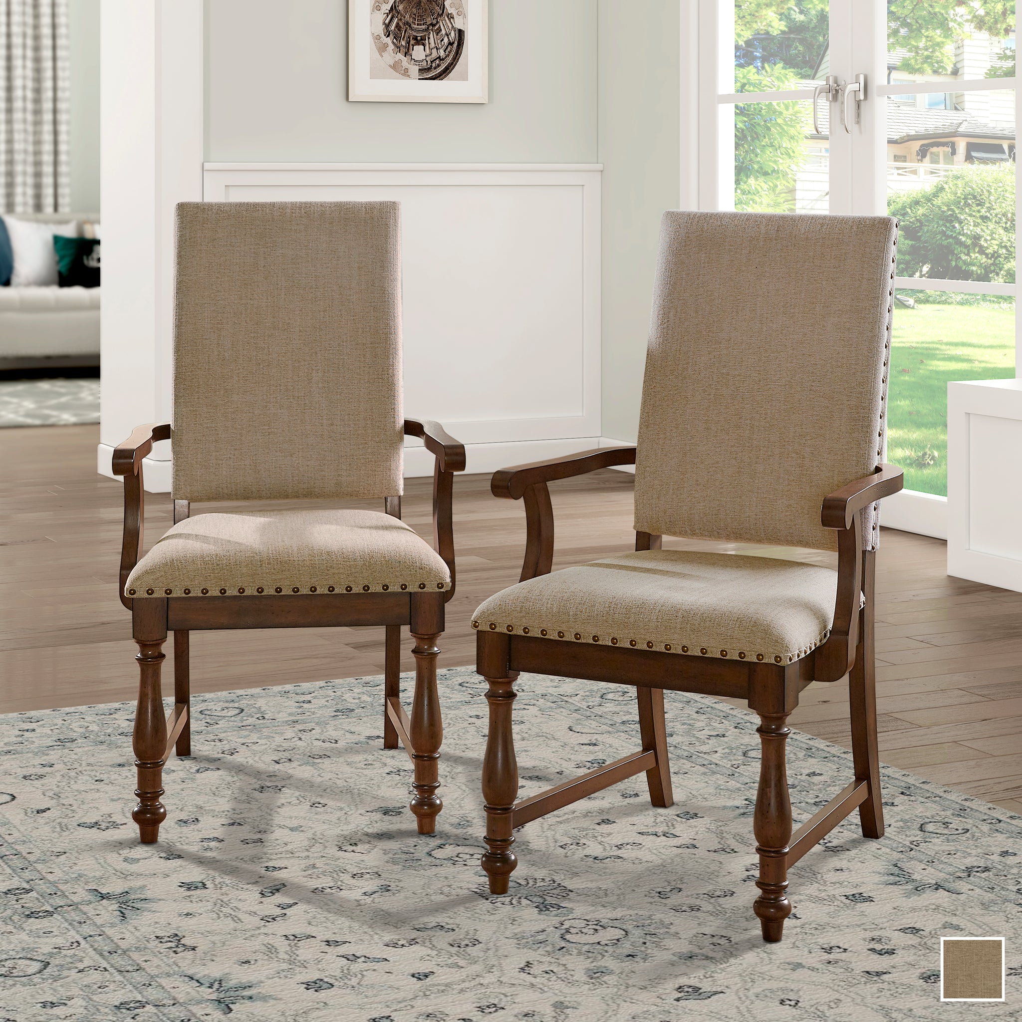 Armed Dining Room Chairs