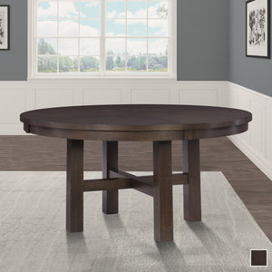 Corvallis Round Dining Table with Lazy Susan