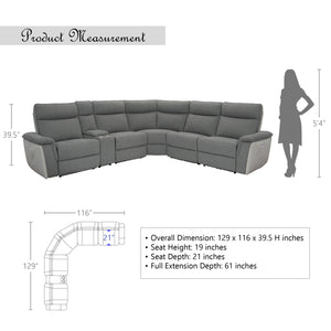 Blythe Power Modular Reclining Sectional Sofa