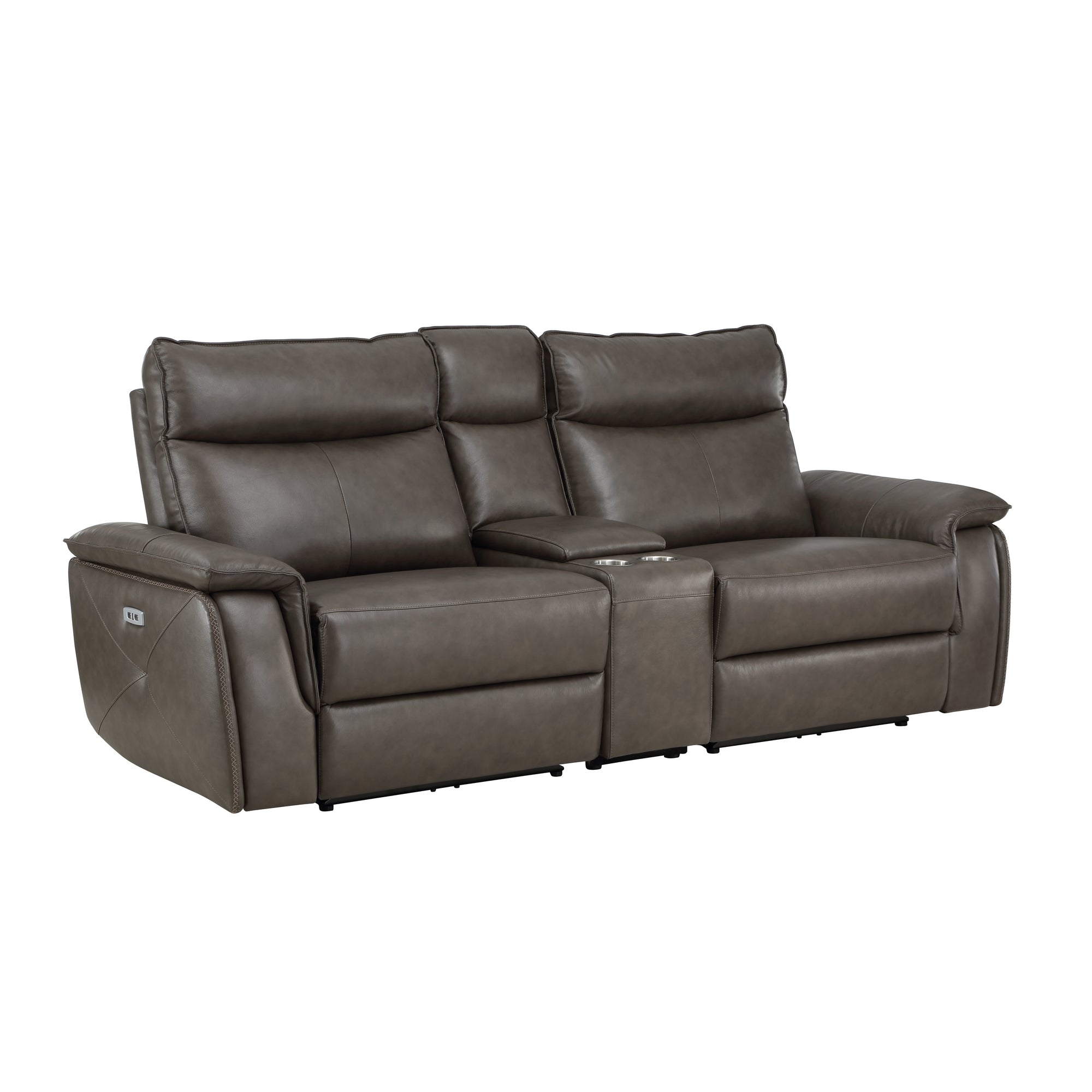 Blythe Power Double Reclining Loveseat with Console