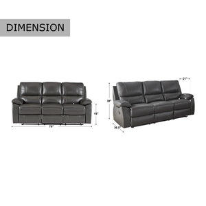 Rittman Leather Double Reclining Sofa