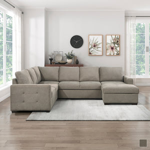 Groveton Sectional Sofa with Pull-Out Bed and Right Chaise