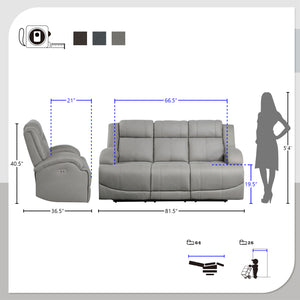 Sherwood 2-Piece Power Reclining Living Room Sofa Set