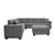 Riverdale 3-Piece Sectional Sofa with Ottoman Set
