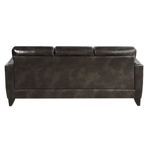 Westie 2-Piece Faux Leather Living Room Sofa Set