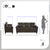 Westie Faux Leather Living Room Sofa