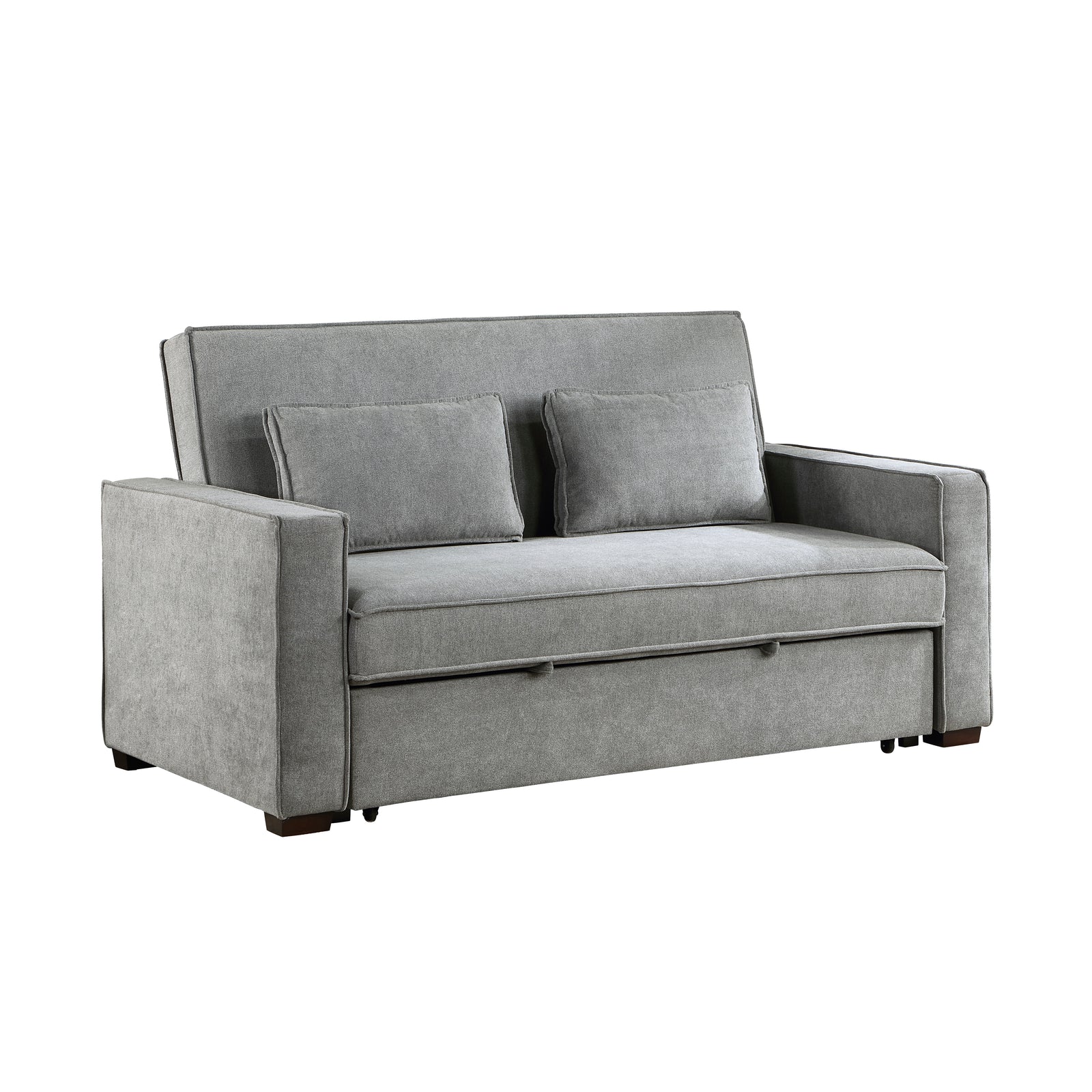 Peyton Upholstered Convertible Futon Sofa with Pull-Out Bed