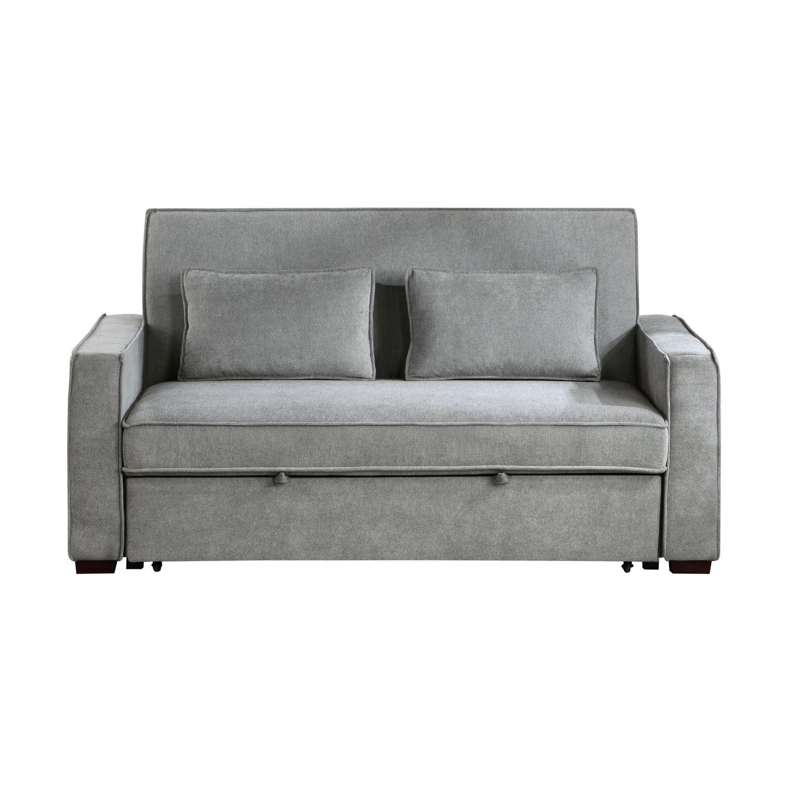 Peyton Upholstered Convertible Futon Sofa with Pull-Out Bed
