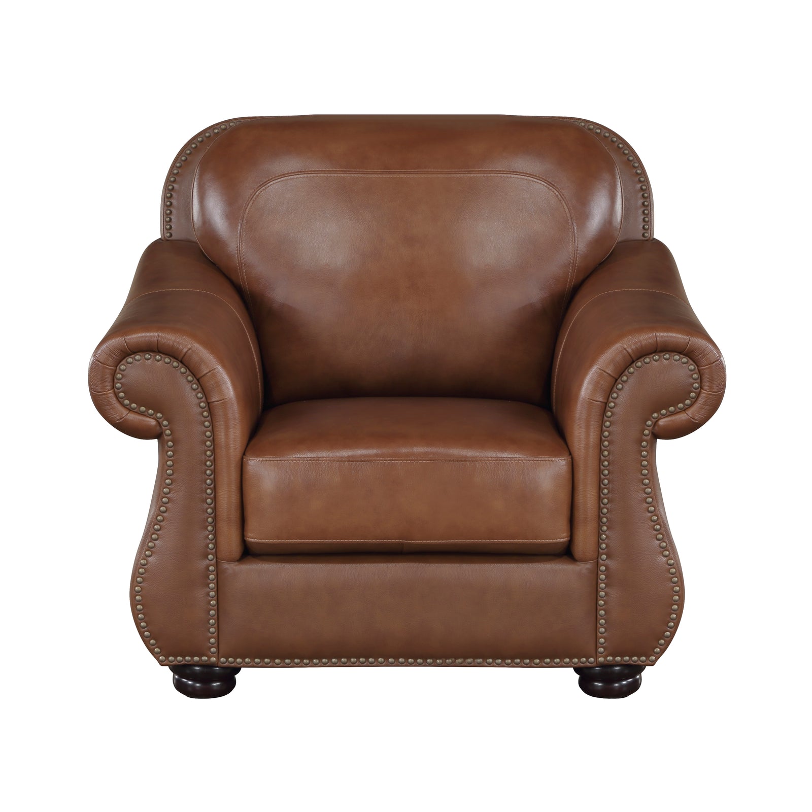 Fowler Leather Match Living Room Chair