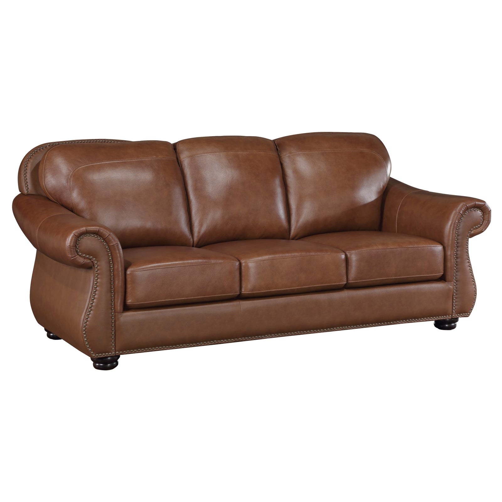 Fowler Leather Match Living Room Sofa