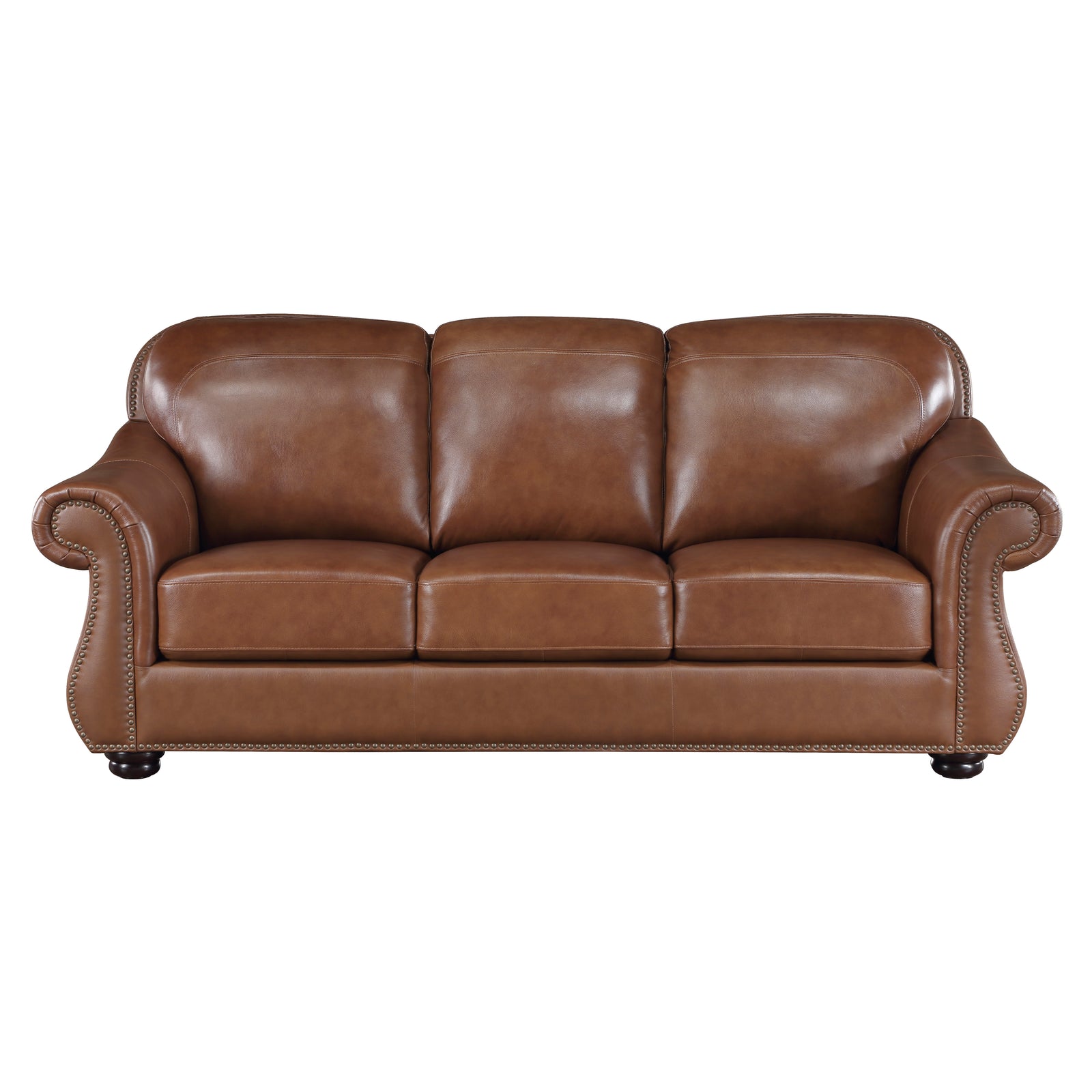 Fowler Leather Match Living Room Sofa