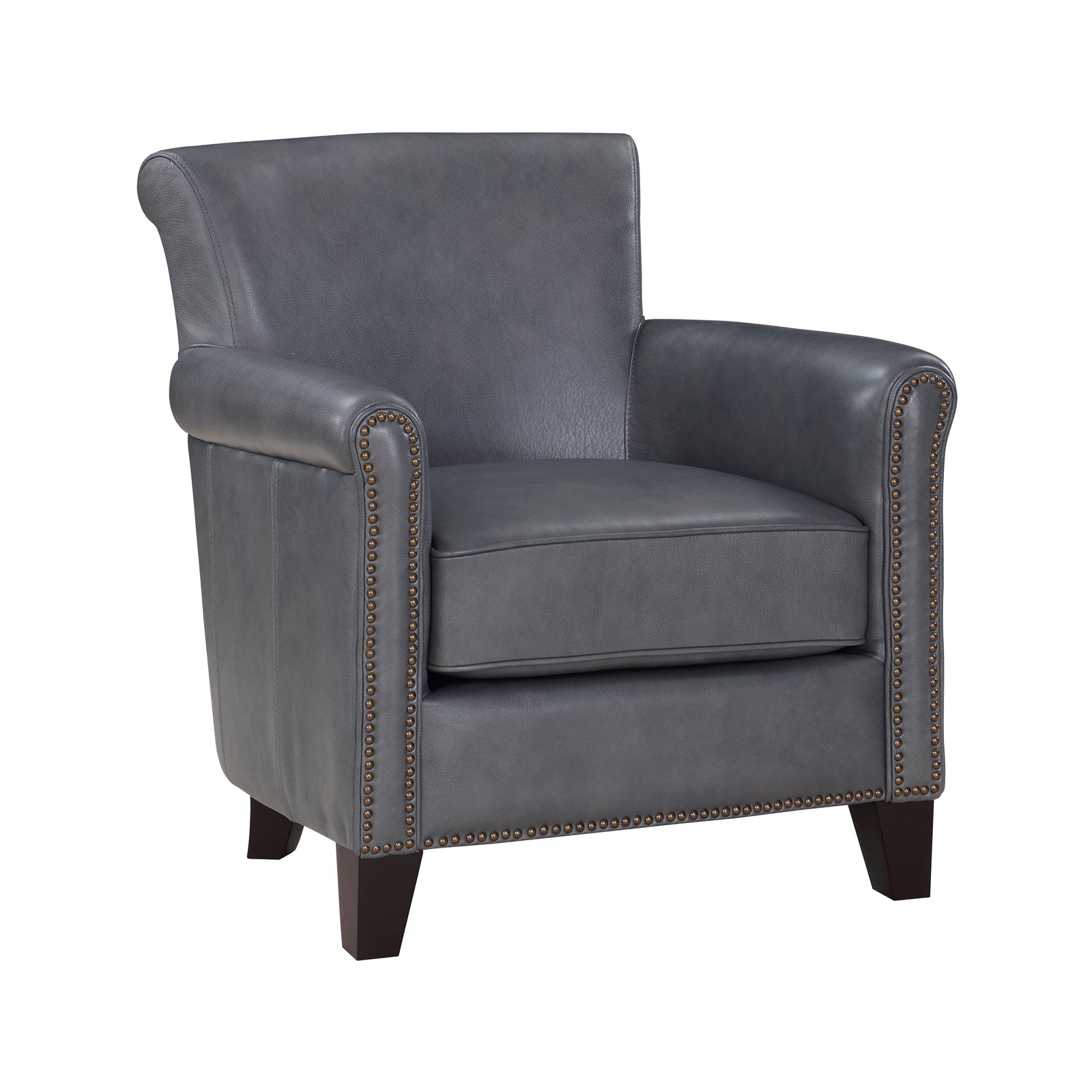 Raya Leather Upholstered Accent Chair