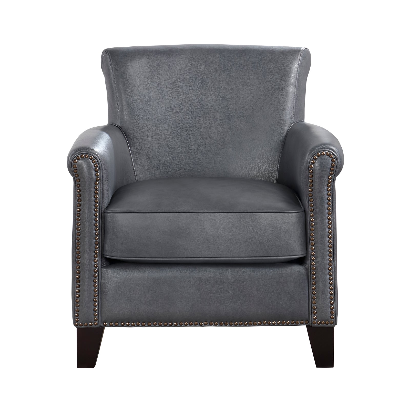 Raya Leather Upholstered Accent Chair