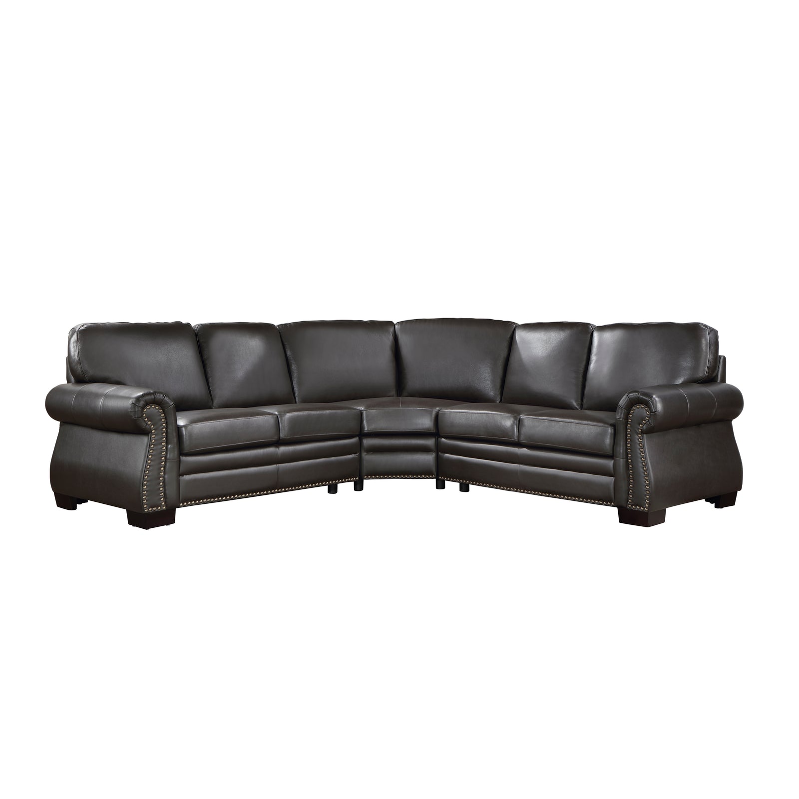 Wyatt 3-Piece Leather Match Sectional Sofa
