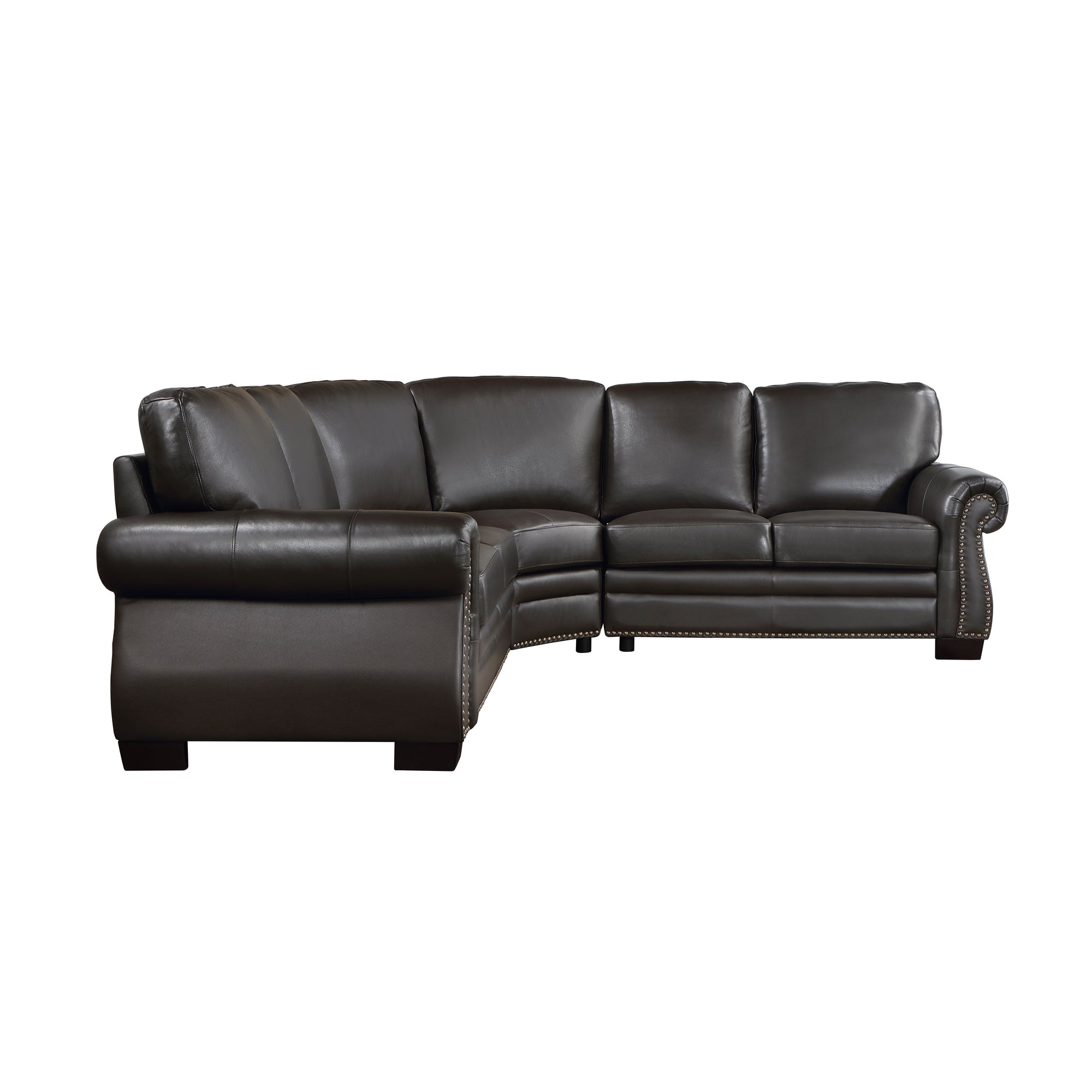 Wyatt 3-Piece Leather Match Sectional Sofa
