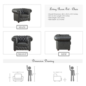 Colby 3-Piece Living Room Set