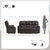 Harrington 2-Piece Faux Leather Manual Reclining Living Room Sofa Set