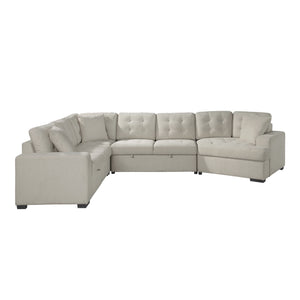 Arnau 4-Piece Sectional with Pull-out Ottoman