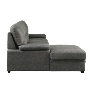Apollo 2-Piece Sectional with Pull-out Bed and Left Chaise with Hidden Storage