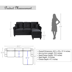 Sorrel Reversible Sofa Chaise