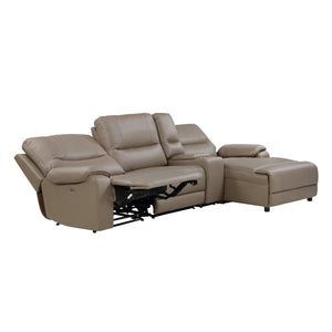 Quill 4-Piece Modular Power Reclining Sectional with Right Chaise