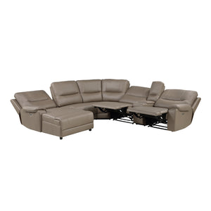 Quill 6-Piece Modular Power Reclining Sectional with Left Chaise