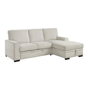 Tolani 2-Piece Sectional with Pull-out Bed and Right Chaise with Hidden Storage