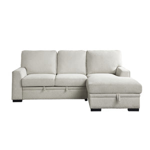 Tolani 2-Piece Sectional with Pull-out Bed and Right Chaise with Hidden Storage