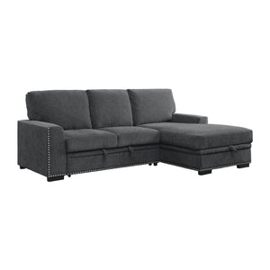 Tolani 2-Piece Sectional with Pull-out Bed and Right Chaise with Hidden Storage