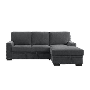 Tolani 2-Piece Sectional with Pull-out Bed and Right Chaise with Hidden Storage