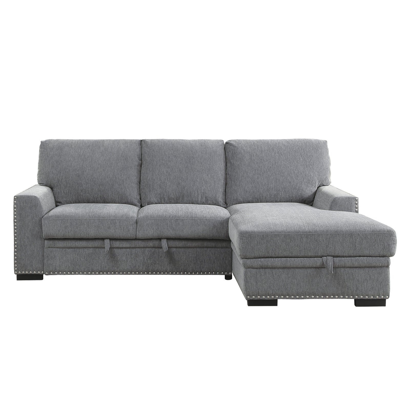 Tolani 2-Piece Sectional with Pull-out Bed and Right Chaise with Hidden Storage