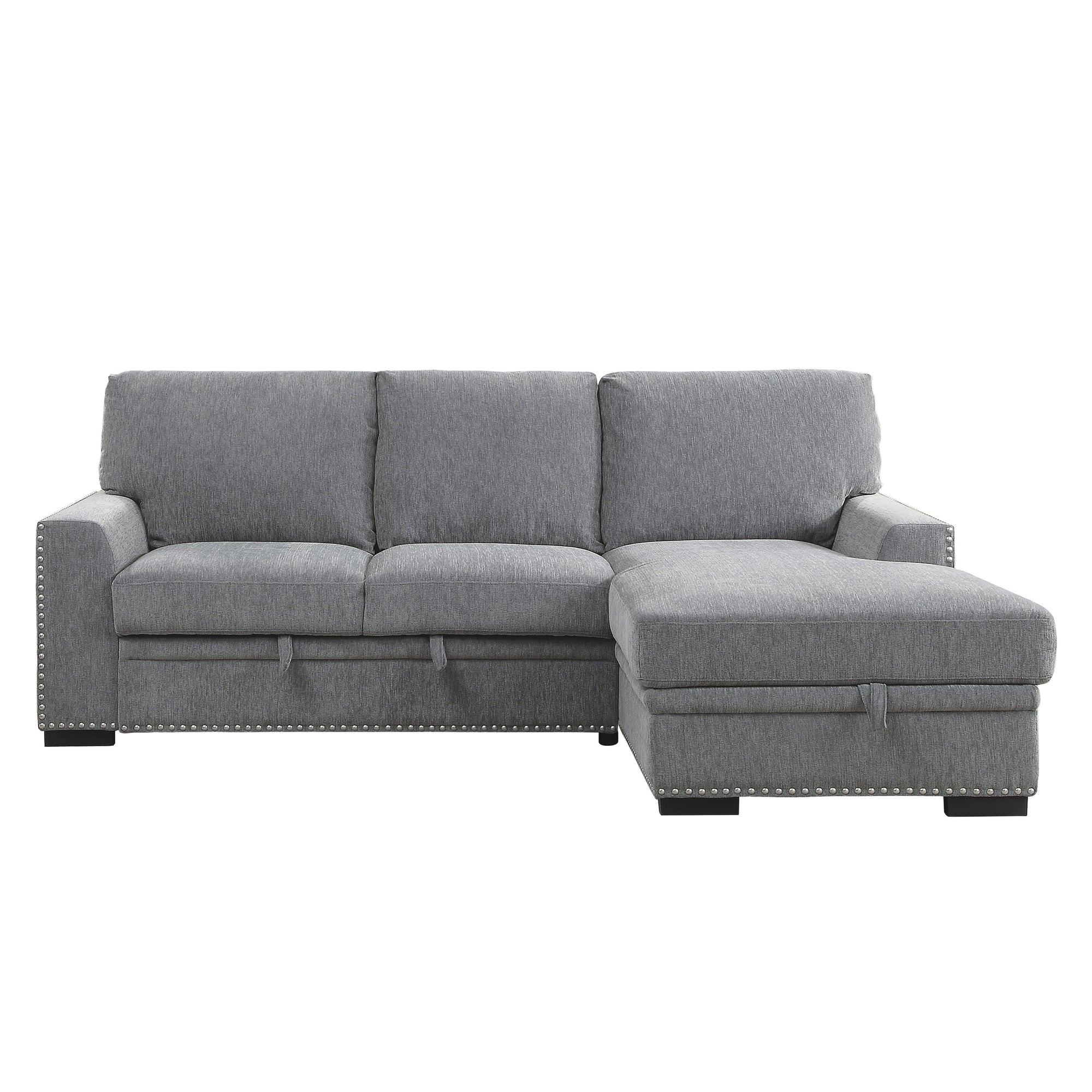 Tolani 2-Piece Sectional with Pull-out Bed and Right Chaise with Hidden Storage